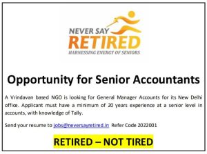 Opportunity for Senior Accountants