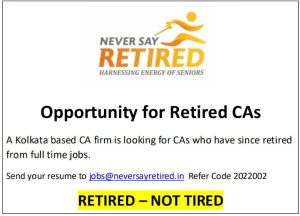 Opportunity for Retired CAs